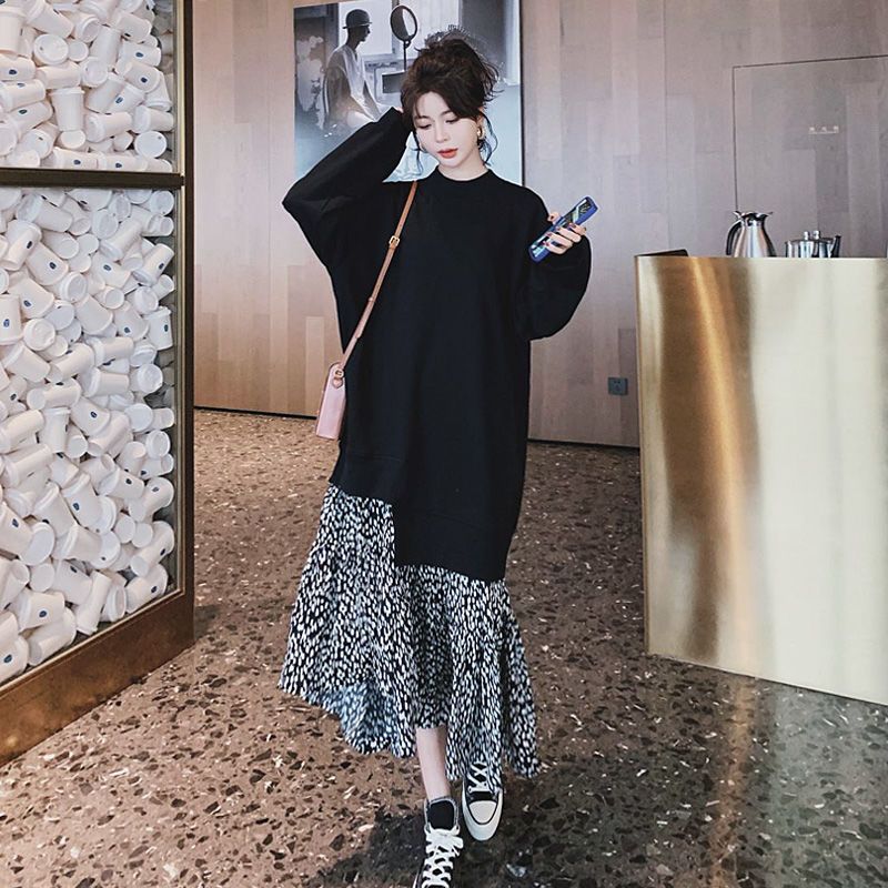 Winter Clothing Trends For Women - Plus Size Street Casual Patchwork Midi