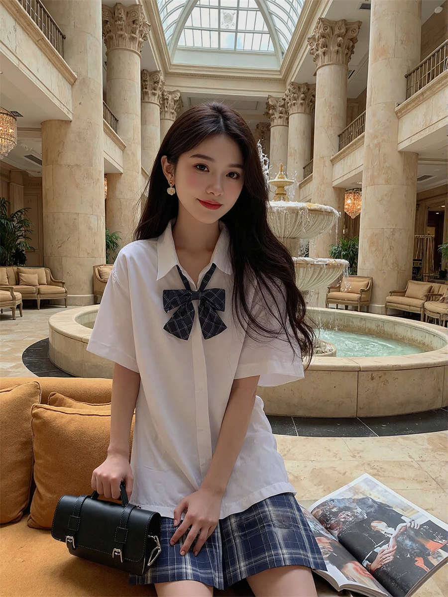 Winter Clothing Trends For Women - Short Sleeve Korean Style Shirts Long
