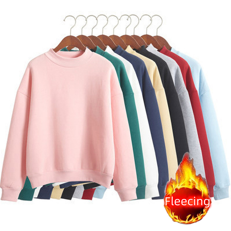 Winter Clothing Trends For Women - Fleecing Half High Neck Long Sleeve