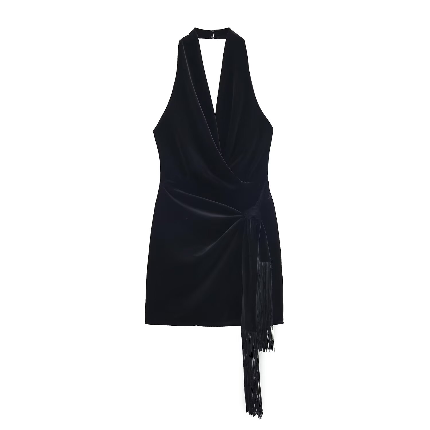 BSAY Tassel Velvet Short Dress - огляд і ціна Winter Clothing In French