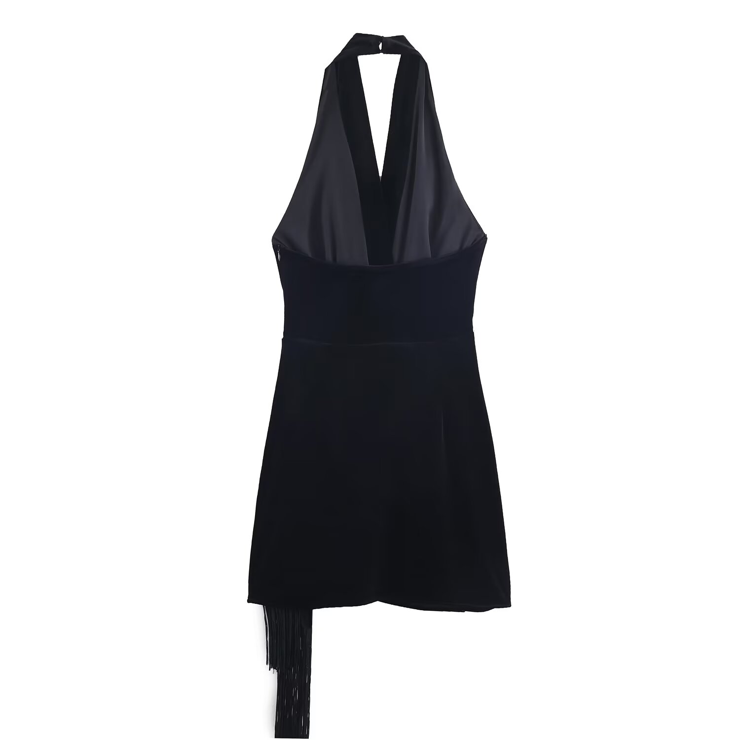 BSAY Tassel Velvet Short Dress - огляд і ціна Winter Clothing In French