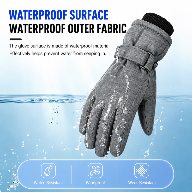 Waterproof Winter Gloves Touch - огляд і ціна Waterproof Mitten Ski