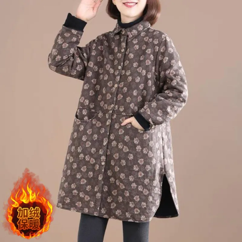Vintage Floral Print Women Jac - огляд і ціна Winter Clothing Trends For Women