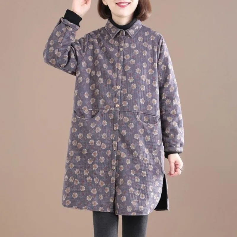 Vintage Floral Print Women Jac - огляд і ціна Winter Clothing Trends For Women