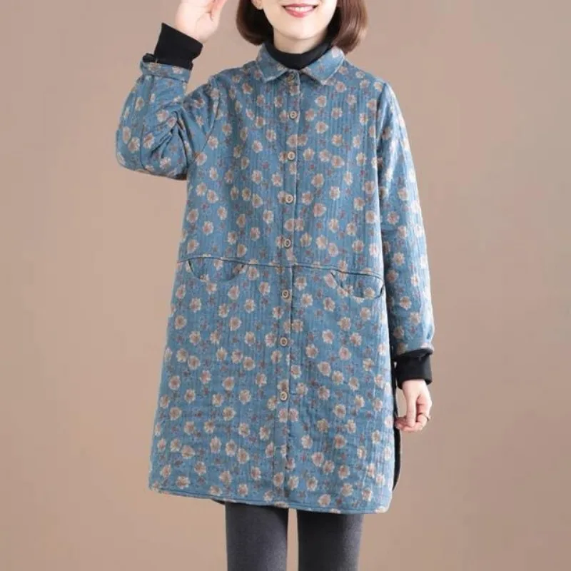 Vintage Floral Print Women Jac - огляд і ціна Winter Clothing Trends For Women