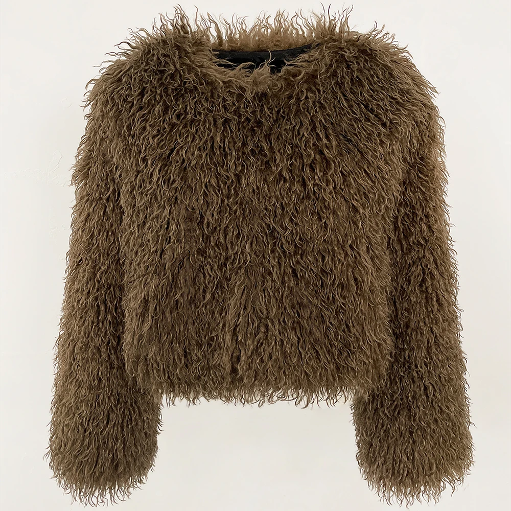 Faux Fur Coat Solid Color Wome - огляд і ціна Winter Clothing Manufacturers