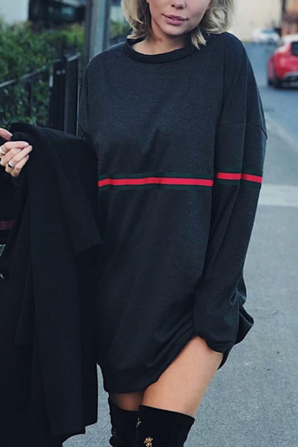 Womens Oversized Long Hoodie D - огляд і ціна Winter Clothing H&M
