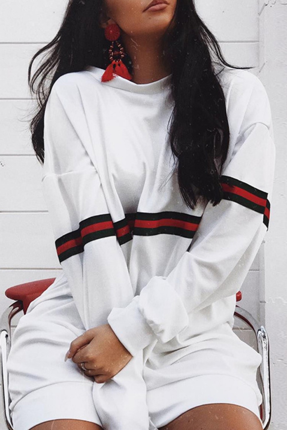 Womens Oversized Long Hoodie D - огляд і ціна Winter Clothing H&M