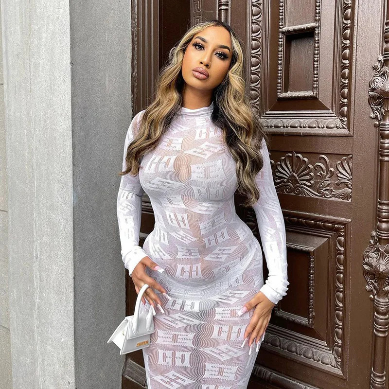 See Through Long Dress Women S - огляд і ціна Winter Clothing H&M