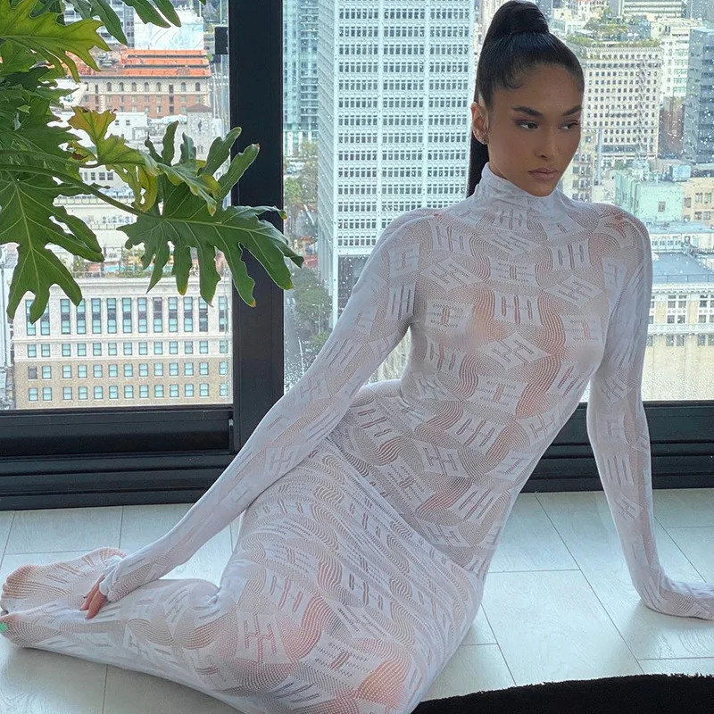 See Through Long Dress Women S - огляд і ціна Winter Clothing H&M